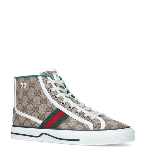 gucci high tops beige|gucci high top sneaker.